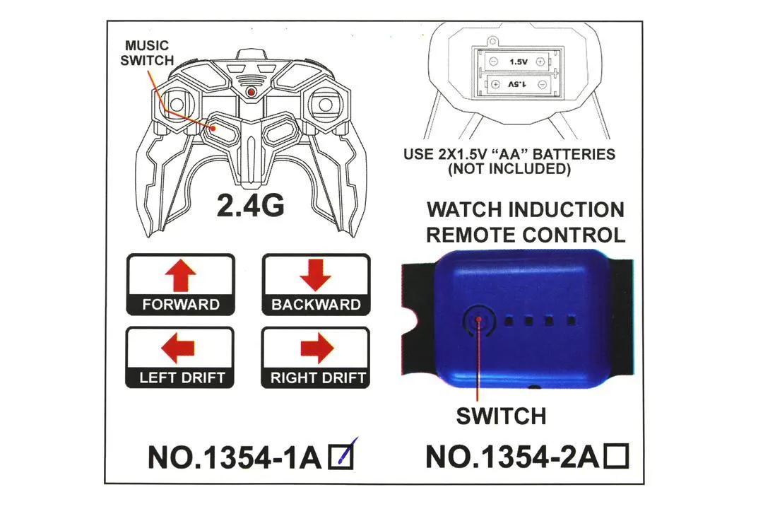 2.4G High Speed Drift RC Car with Handle Watch Dual Control 360 Degree Rotating Spray Stunt Car Toys