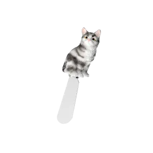 American Shorthair Cat Polyresin Cheese Spreader