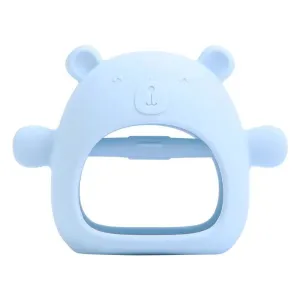 Baby Blue Silicone Bear Teething Mitten