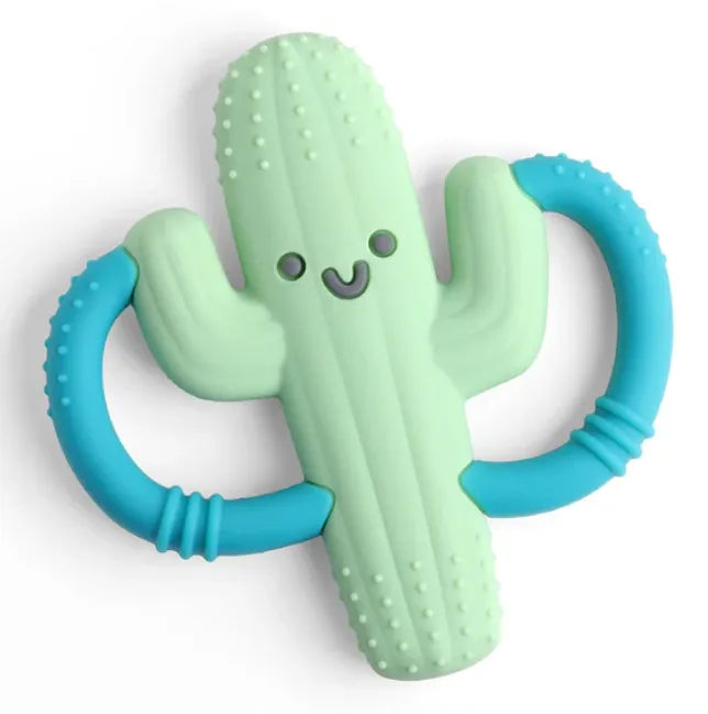 Cactus Chew Crew Silicone Handle Teether