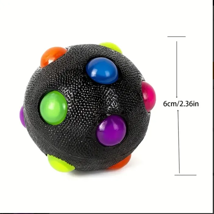 Dog Flashing Elastic Ball Toy Dog Interactive Toy Luminous Ball Toy For Dog Chasing Toy Dog Chew To