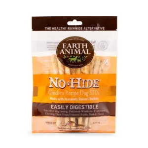 Earth Animal No-Hide ®  Chicken Dog Stix 10pk 45g