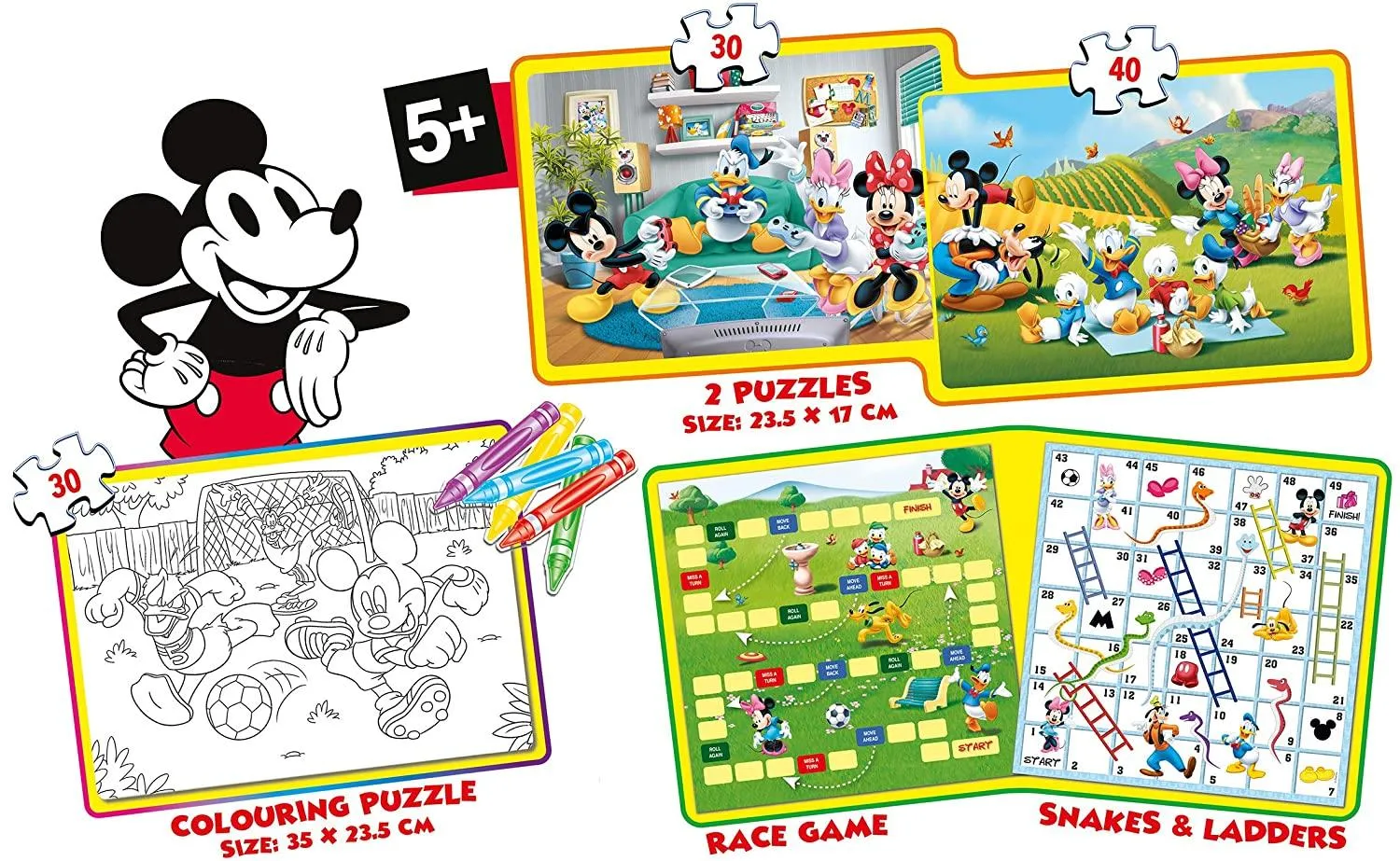 Frank Disney's Mickey Gift Pack Puzzle for 5 Years and Above