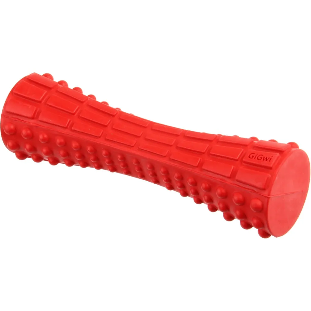 GiGwi Extra Durable Johnny Stick Rubber Dog Toy (Red)