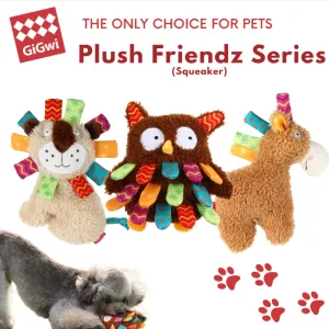 GiGwi Plush Friendz Series (Squeaker): Durable, Soft Plush Dog toys