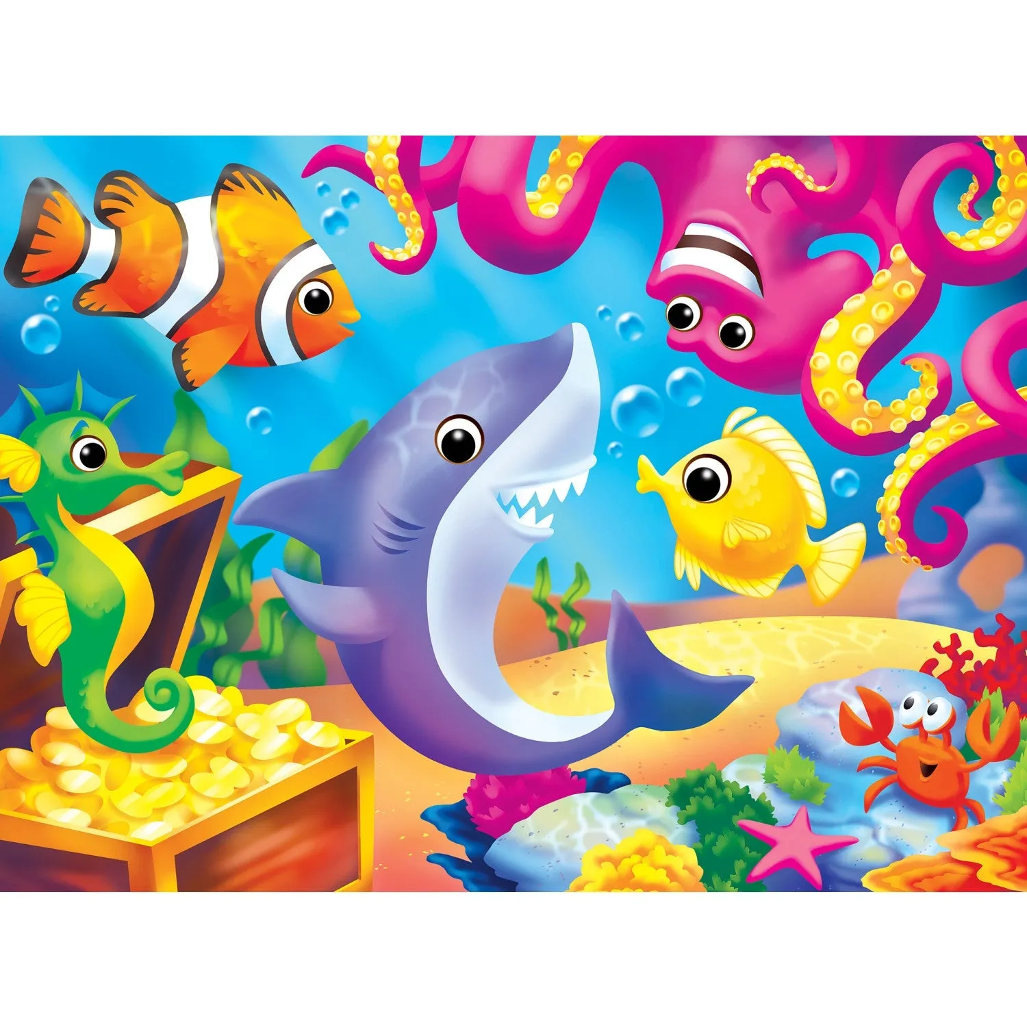 Googly Eyes - Lil Shark & Friends 48 Piece Jigsaw Puzzle