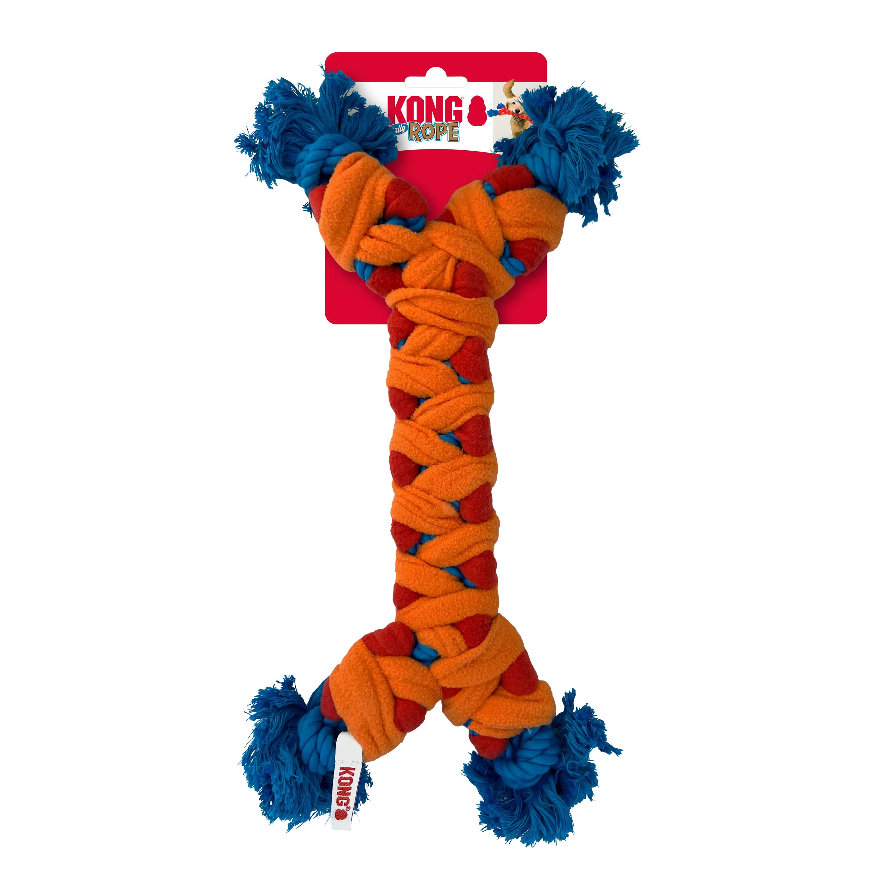 KONG Rope Rally Bone Dog Toy