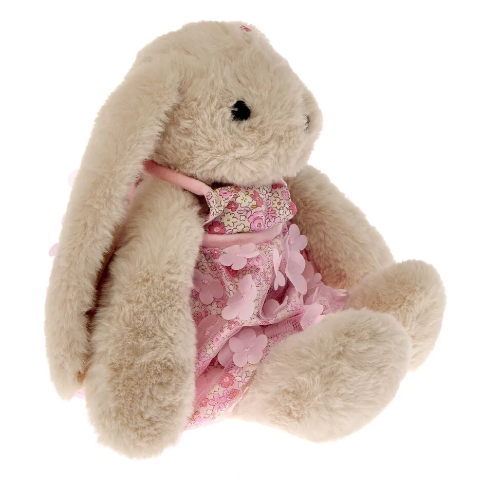 Large Flower Bunny Soft Plush