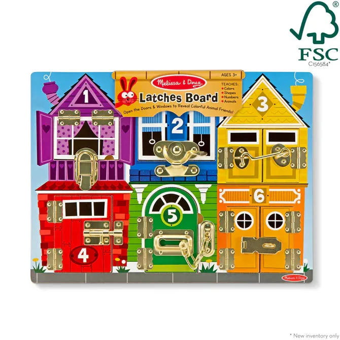 Melissa & Doug Wooden Latches Board