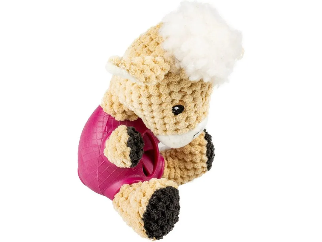 Plush & rubber sheep dispenser 18x12x11cm Multicolour