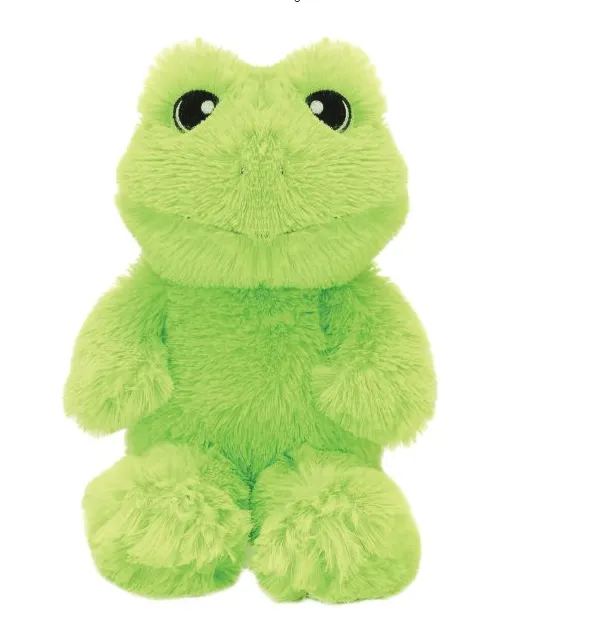 Plush Green Frog Large or Jumbo Size Embroidered Eyes