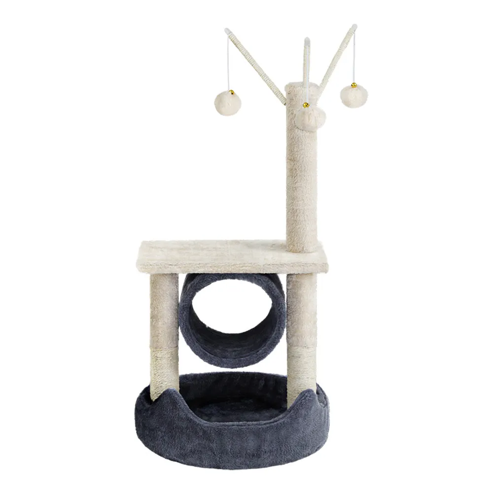 Plush Velvet Cat Tree Tower, Sisal Posts, Toys, i.Pet