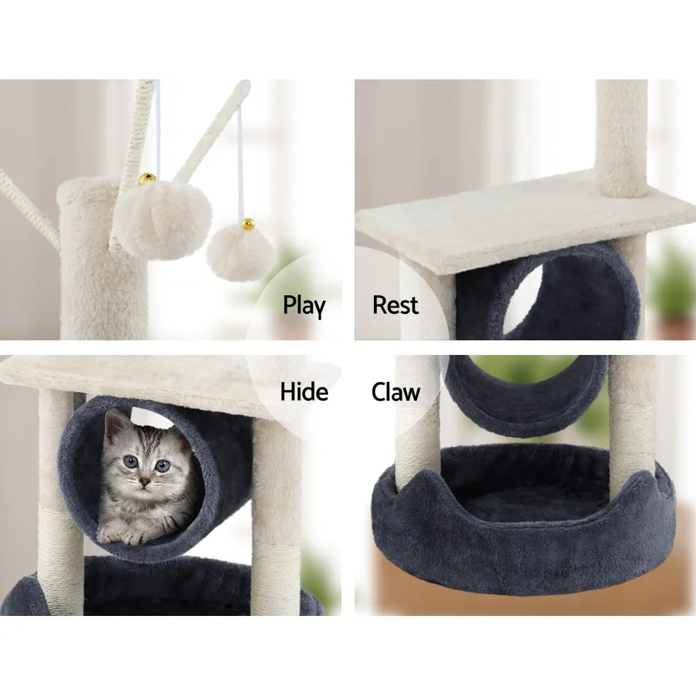 Plush Velvet Cat Tree Tower, Sisal Posts, Toys, i.Pet