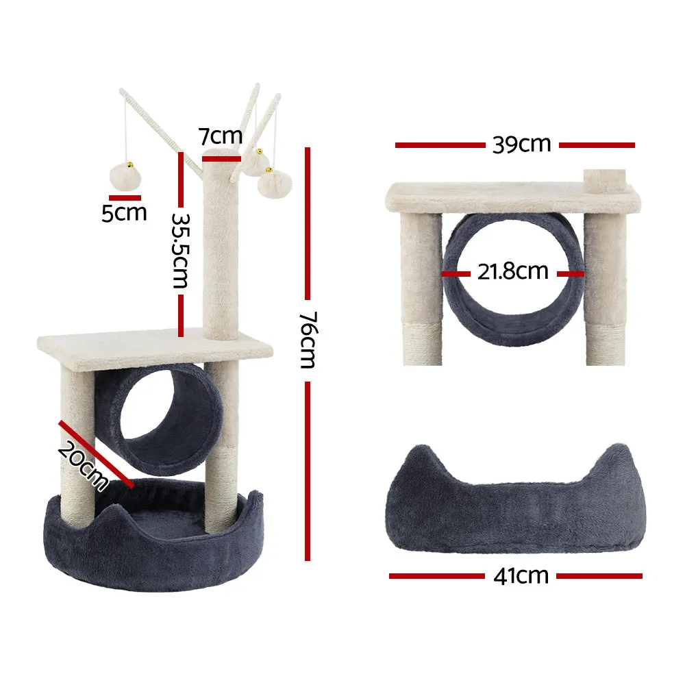 Plush Velvet Cat Tree Tower, Sisal Posts, Toys, i.Pet