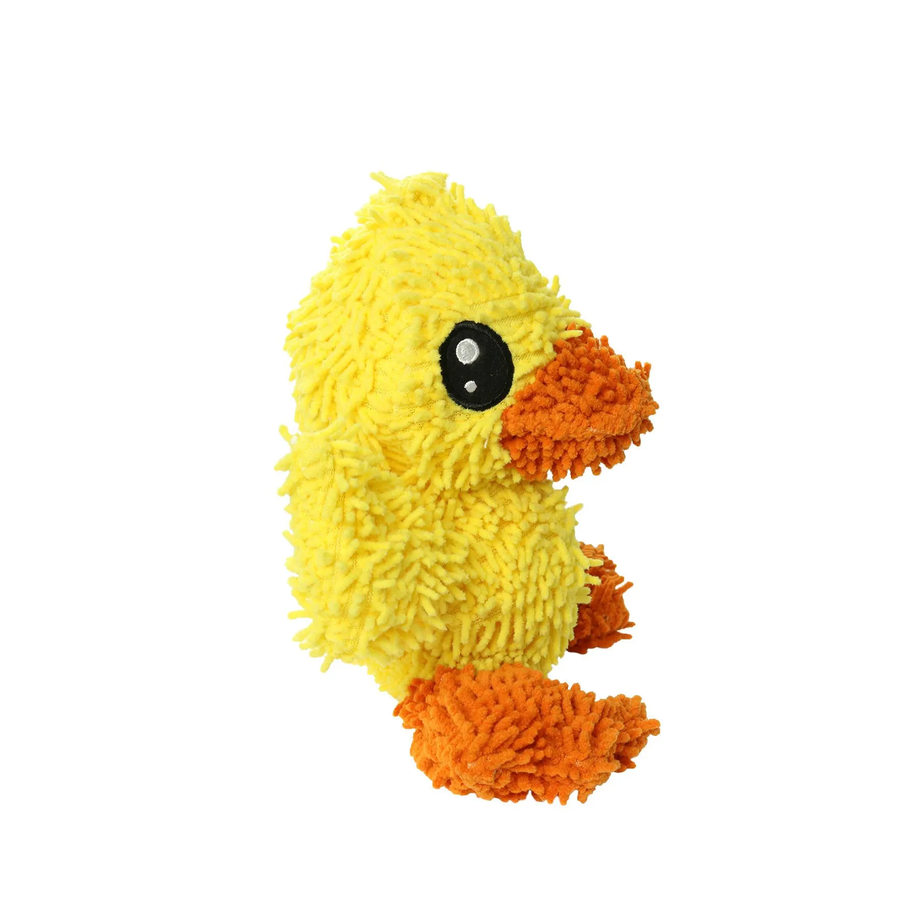 Tuffy Dog Toys - VIP Products - Mighty Microfiber Ball Med Duck, Durable, Squeaky Dog Toy