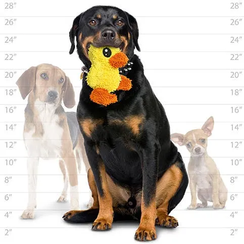 Tuffy Dog Toys - VIP Products - Mighty Microfiber Ball Med Duck, Durable, Squeaky Dog Toy