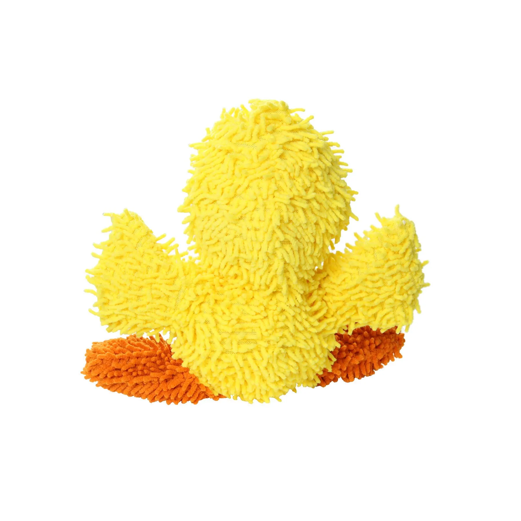 Tuffy Dog Toys - VIP Products - Mighty Microfiber Ball Med Duck, Durable, Squeaky Dog Toy