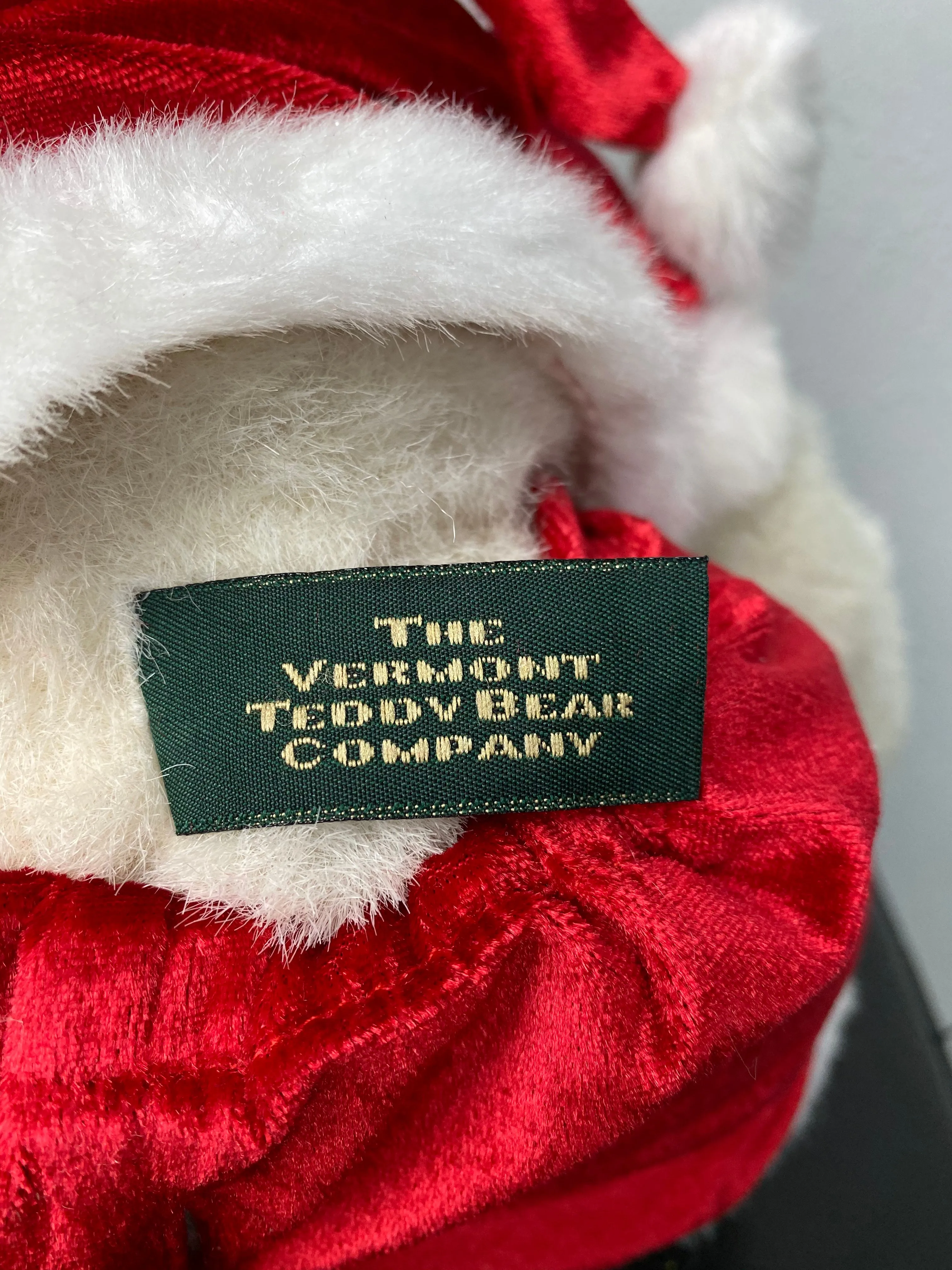 Vintage Vermont Teddy Bear w/ Santa Outfit