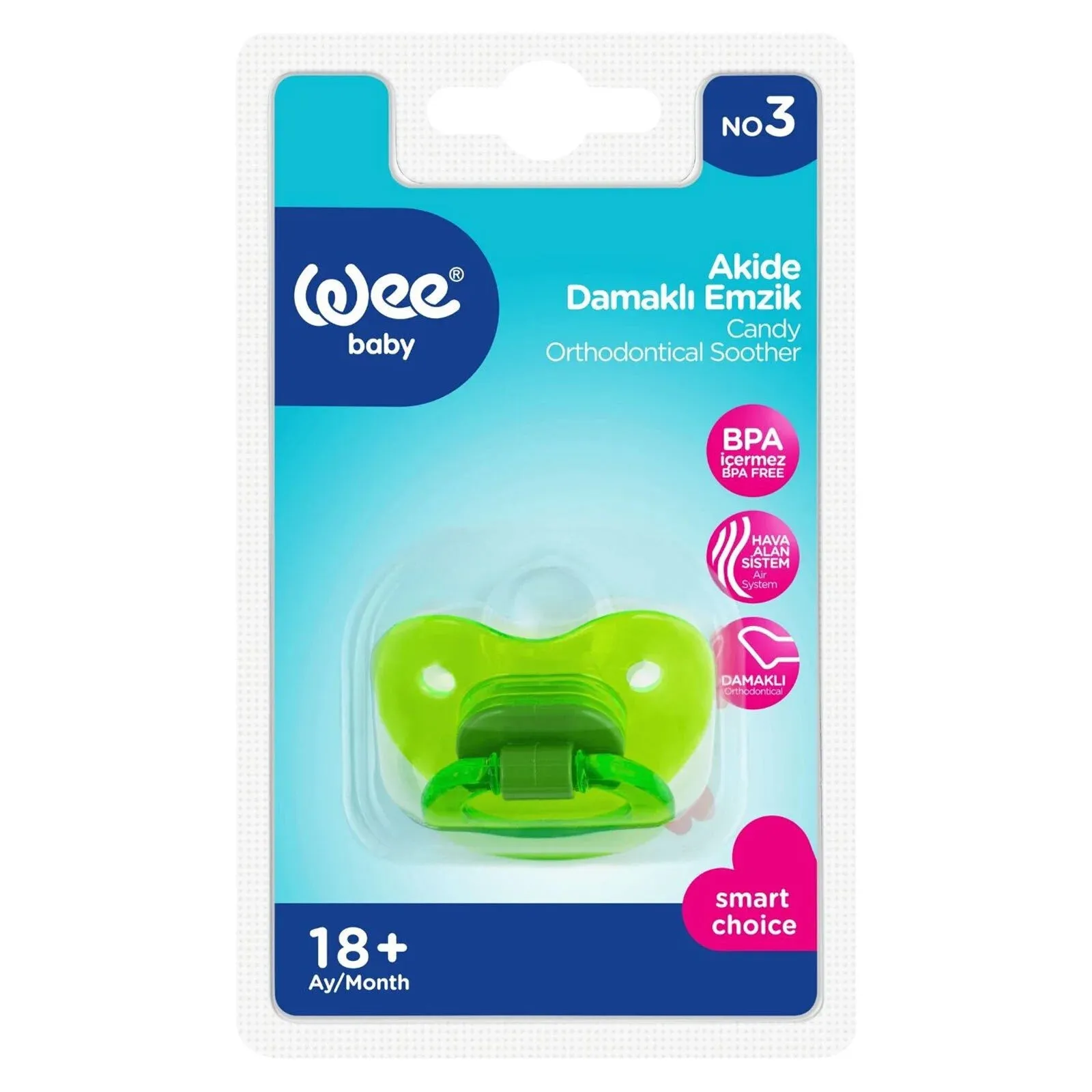 Wee Baby 111 Candy Orthodontic Pacifier Assorted