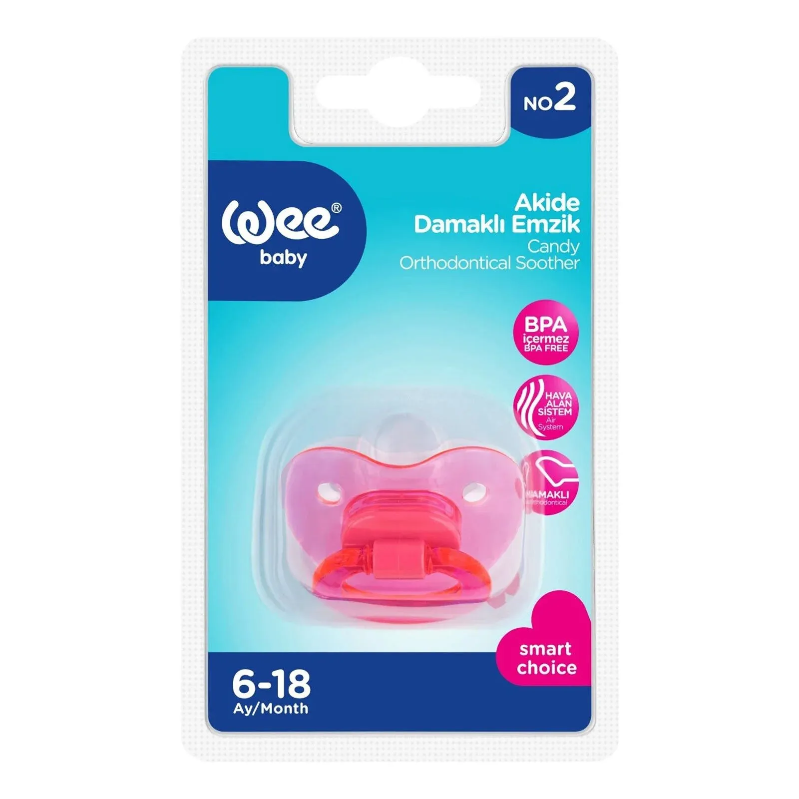 Wee Baby 111 Candy Orthodontic Pacifier Assorted