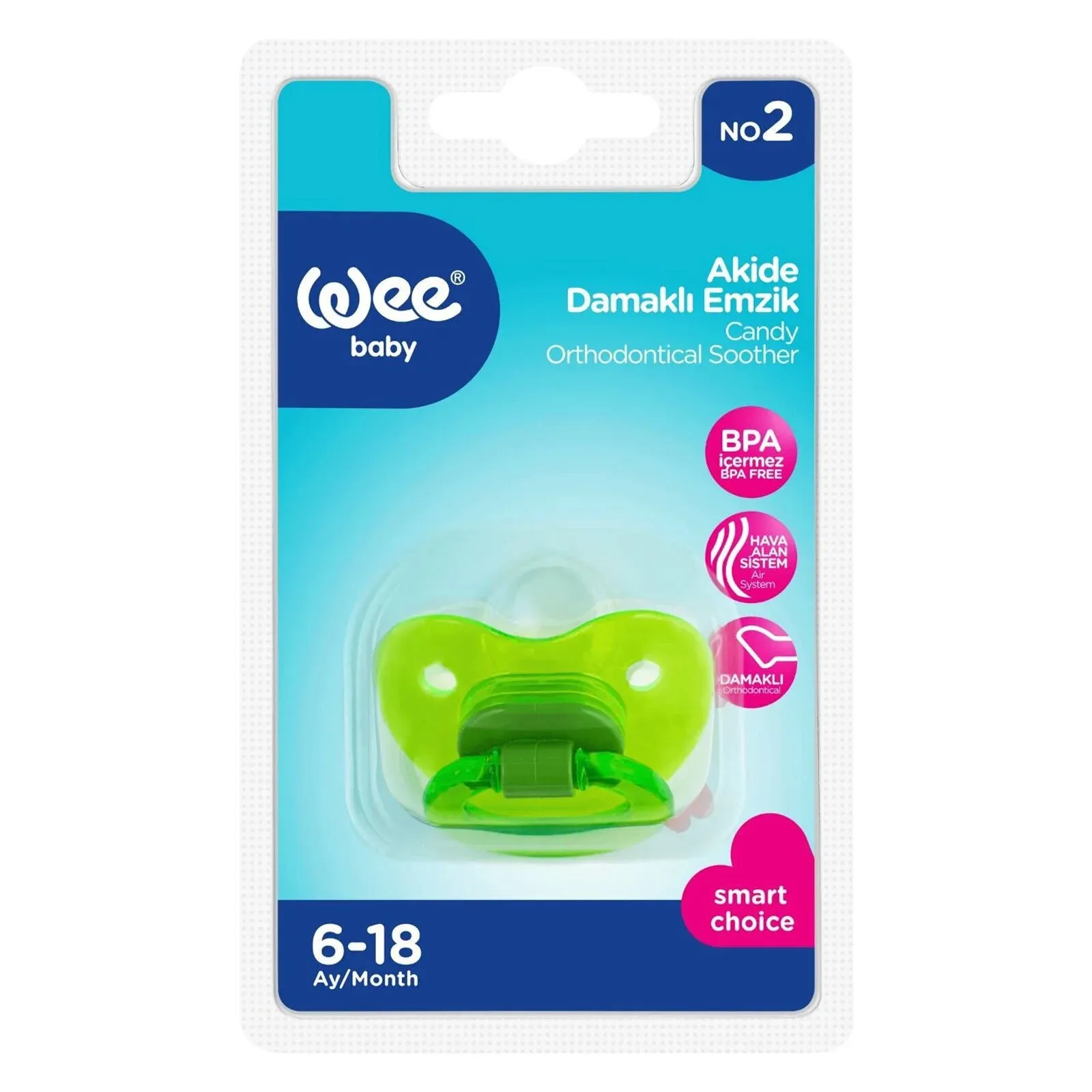 Wee Baby 111 Candy Orthodontic Pacifier Assorted