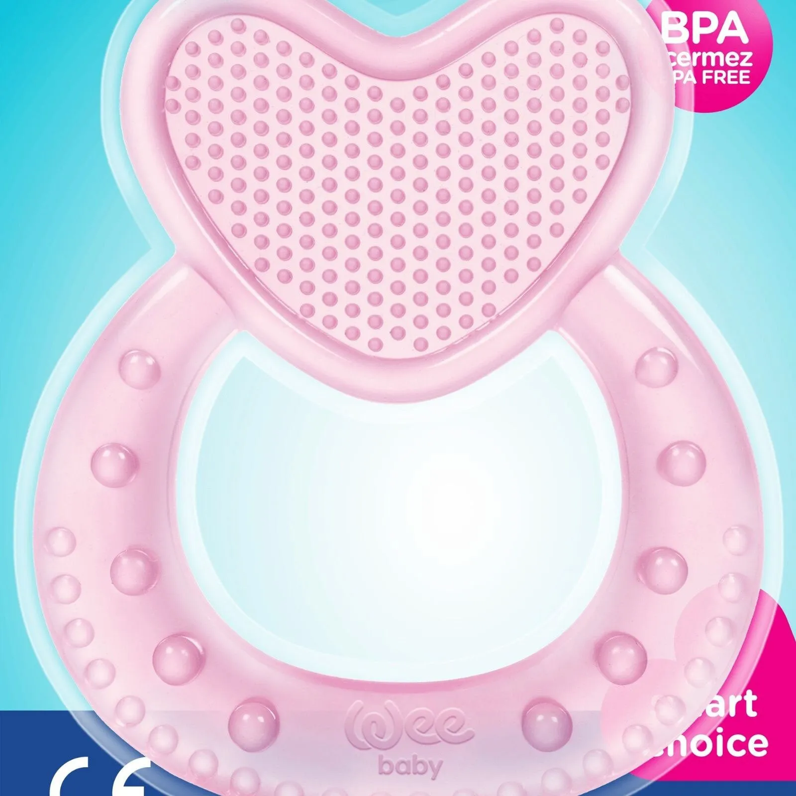 Wee Baby Heart Silicon Teether